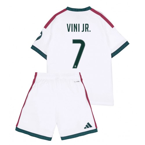 Stroje piłkarskie Real Madrid Vinicius Junior #7 Koszulka Podstawowej dla dzieci 2026-27 Krótki Rękaw (+ szorty)